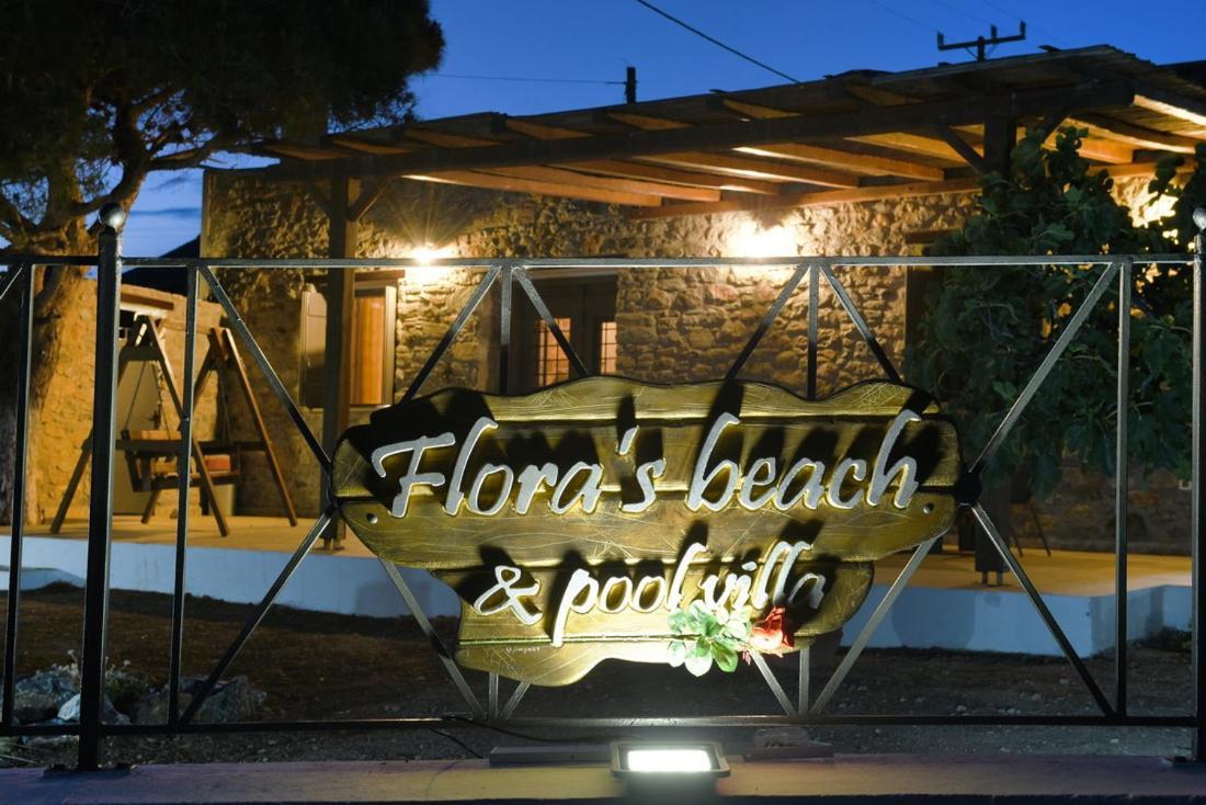 Flora'S Beach And Pool Villa In Syros Liaropá Esterno foto